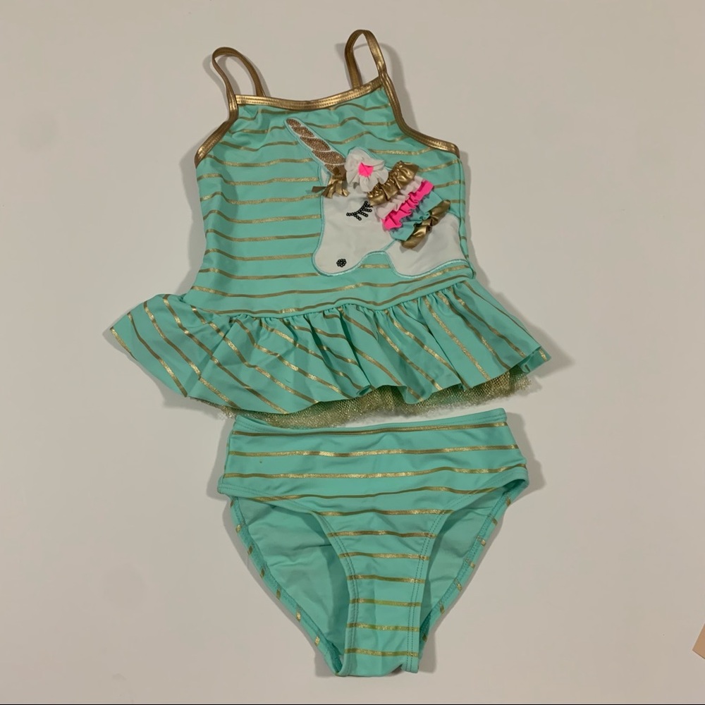 Unicorn Tankini Swimsuit - 4T